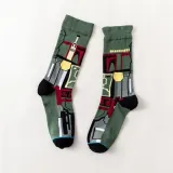 Men Socks New Star Wars Movie Socks Master Yoda Cosplay Socks Wookiee Jedi Knight Novelty Women Socks Soft Sox Dropshipping Gift