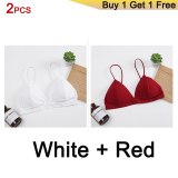 GUMPRUN Seamless Soft Bras for Women Thin Strap Wireless Push Up Bra Backless Comfort Underwear Bralette Sexy Lingerie