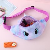 2020 New Cute Unicorn Female Waist Bag Kids Fanny Pack Cartoon Plush Women Belt Bag Fashion Travel Phone Pouch Chest Bag