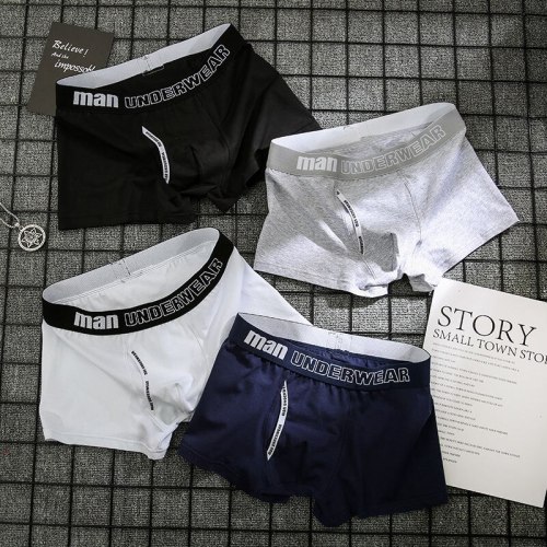 boxer mens underwear men cotton underpants male pure men panties shorts underwear boxer shorts  cotton solid cuecas 365