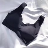seamless fitness candy women underwear cooling gathers shock-proof thin pad push up bra female intimate modis bralette lingerie
