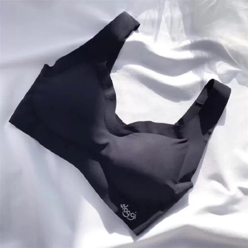 seamless fitness candy women underwear cooling gathers shock-proof thin pad push up bra female intimate modis bralette lingerie