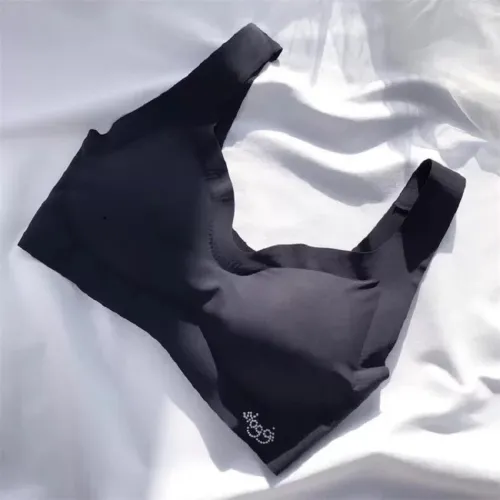 seamless fitness candy women underwear cooling gathers shock-proof thin pad push up bra female intimate modis bralette lingerie