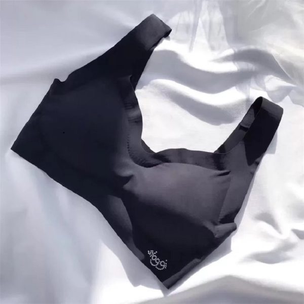 seamless fitness candy women underwear cooling gathers shock-proof thin pad push up bra female intimate modis bralette lingerie