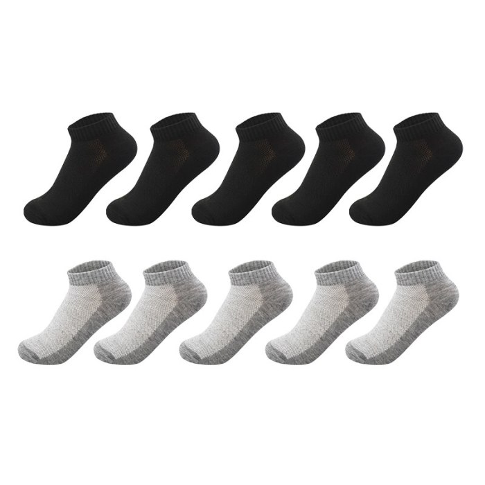 20Pcs=10Pair Breathable Men's Socks Short Ankle Socks Men Solid Mesh High Quality Male Boat Socks HOT SALE 2020 Hot