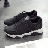Air Shoes Woman Female Students All Match Comfortable Breathable Thick Soled Running Shoes Lace Harajuku Tide Sneaker Women Shoe