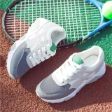 Air Shoes Woman Female Students All Match Comfortable Breathable Thick Soled Running Shoes Lace Harajuku Tide Sneaker Women Shoe