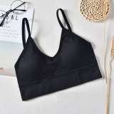 Gym Fitness Yoga Running Bras Female Girls Pad Sportswear Tank Tops Sports Push Up Bras Sexy Women High Impact Tops Hot Sale