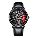 Sports Car Wheel Rim Hub Watches Men Custom Design Sport Car Rim Hub Men Watch Stainless Steel Waterproof Creative Watch