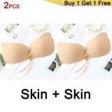 DeRuiLaDy Seamless Wireless Self Adhesive Stick On Bras Strapless Push Up Bras For Women Sexy Lingerie Invisible Silicone Bra