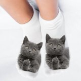 New 3D Print Funny Cute Cartoon Kitten Unisex Short Socks Creative Colorful Multiple Cat Face Happy Low Ankle Socks For Women