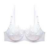 DKERT Plus Size Women Bras Ultrathin Sexy Lace Underwear Brassiere Soft Comfortable Bralette Push Up C D E Cup