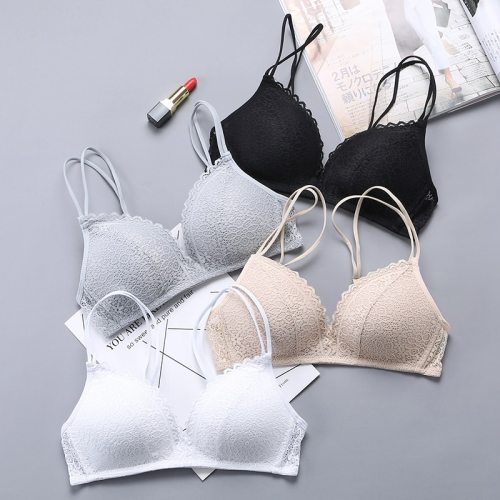 Wireless sexy lace bra wireless push-up bra comfortable soft lady sexy lingerie
