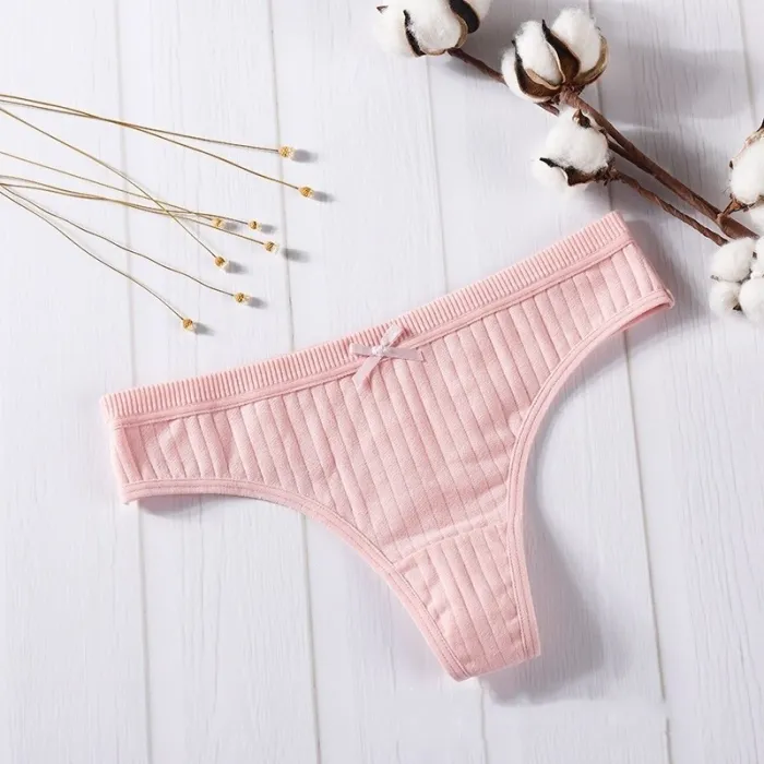 Panties cotton underwear female sexy lingerie G-string girl underpants lady casual T-back woman intimate panty thong 1pcs dzk10