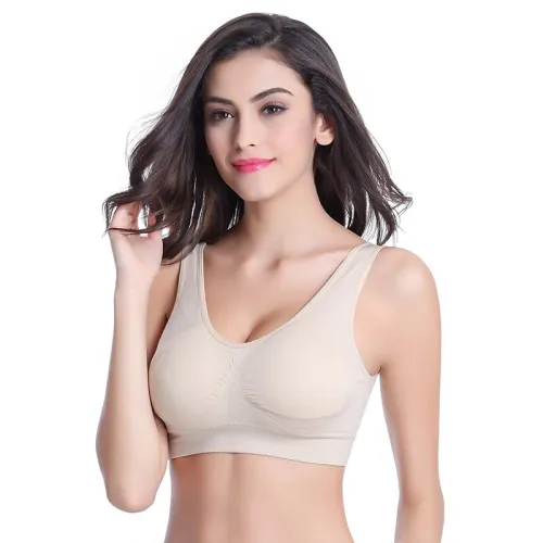 Plus Size Bras For Women Seamless Bra With Pads Big Size 4XL 5XL Bralette Push Up Brassiere Bra Vest Wireless Active Bra