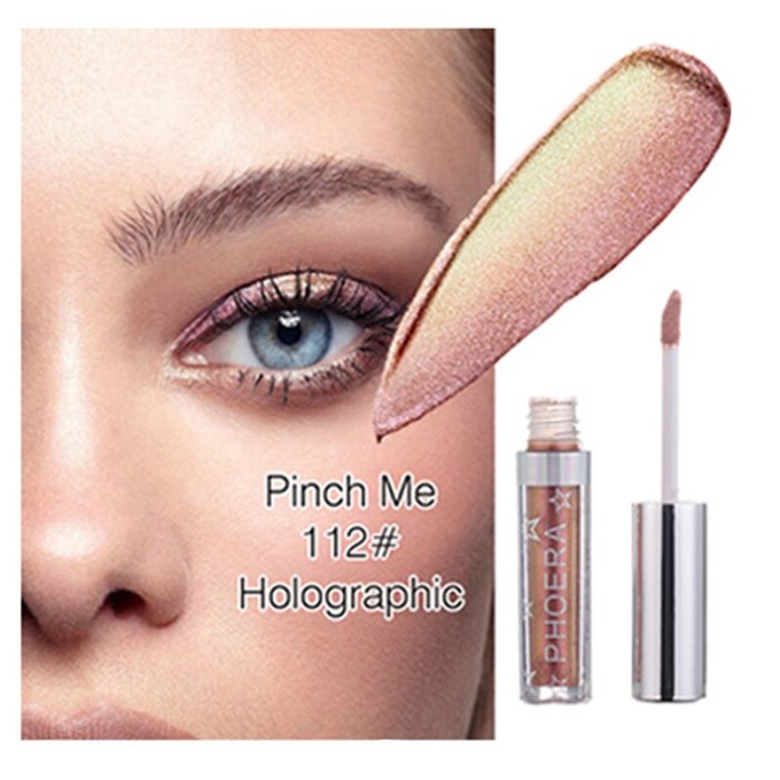 Attractive Gleaming Metal Eyeshadow High Quality Fashion Popular Liquid Eyeshadow Portable Sparkling  Eye MAKEUP Tool TSLM2