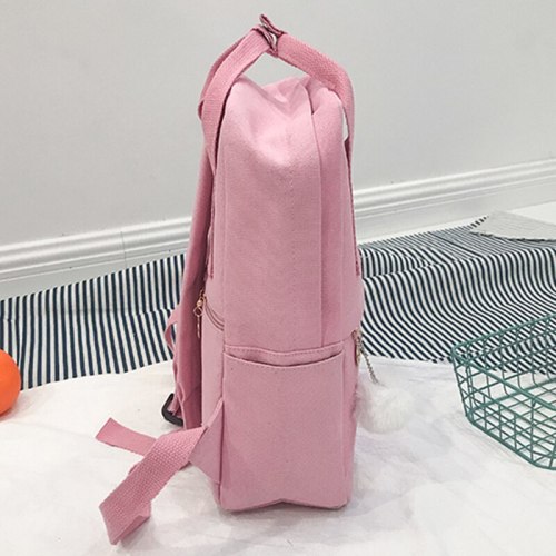 2020 New Korean Version Canvas Backpack Embroidered Pattern Women Portable Outdoor Travel Backpack For Teenager Girl School Bags