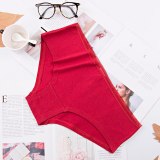Sexy Ladies Cotton Mesh Transparent Panties Thongs String lingerie Fashion Low-Rise Women Underwear Seamless Briefs 1pcs afq9082