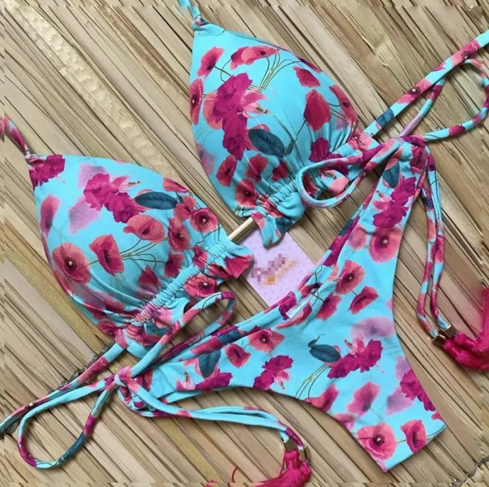 Bikini 2020 Sexy Swimwear Women Push-up Swimsuit Biquini Bathing Suit Beachwear Bandage Swim Beach Wear Brazilian Bikini Set