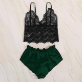 2020 Women Sexy Bra Set Ladies Sexy Lace Comfortable Polyester Sleepwear Underwear Tops Briefs Sets Lenceria Biquini