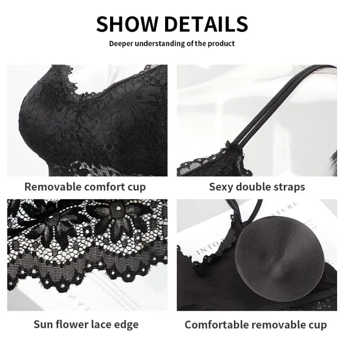 lace bra bralette women's underwear push up bra sexy lingerie strapless bra plus size women soutien gorge femme sujetador mujer