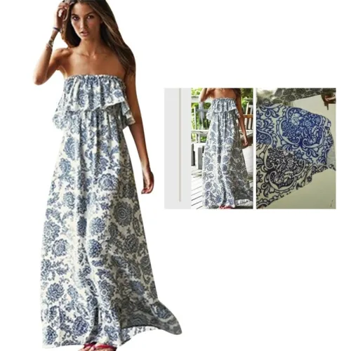 Women Sexy Off Shoulder Long Maxi XL Dress Women BOHO Evening Beach Sundress vestidos