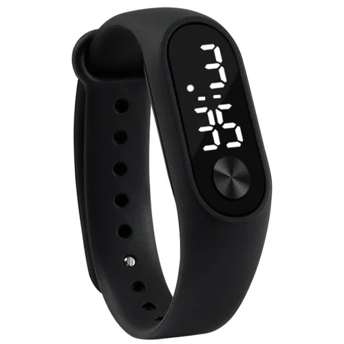 2020 New Men Women Casual Sports Bracelet Watches LED High-Definition Dial Electronic Digital Candy Color Silicone Wrist Watch