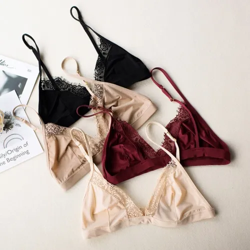 Sexy Floral Lace Bra For Women Adjusted Straps Female Lingerie Comfortable breathable Soft Bralette Thin Seamless underwear bras