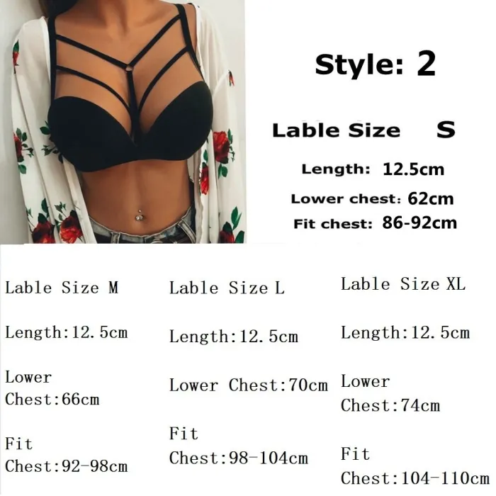 Summer Sexy Seamless Cross Sleepwear Bandage Bra For Women Sexy Underwear Push Up Bra Women's Fashion Bralette Erotic Lingerie