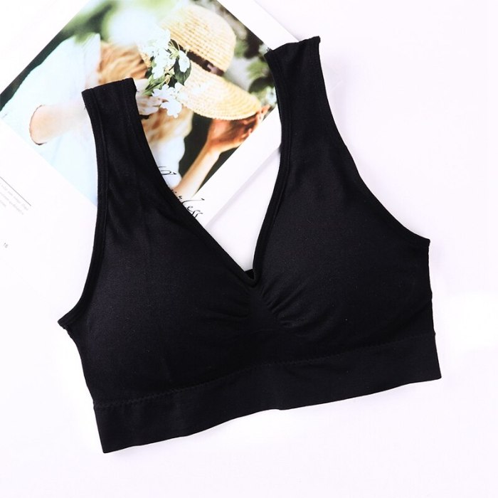 Plus Size Bras For Women Seamless Bra With Pads Big Size 4XL 5XL Bralette Push Up Brassiere Bra Vest Wireless Active Bra