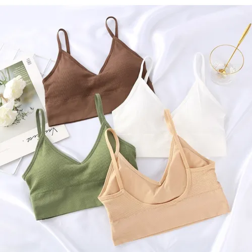 CHRLEISURE U-shaped Beauty Back Women Bra Seamless Sexy Fitness Underwear Comfortable Bra