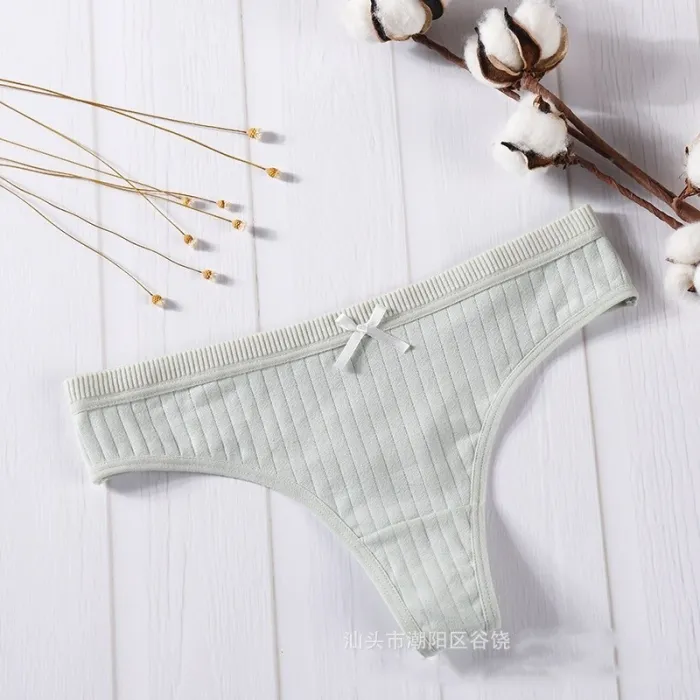 Panties cotton underwear female sexy lingerie G-string girl underpants lady casual T-back woman intimate panty thong 1pcs dzk10