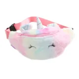 Sequins Printing  Unicorn Sequin Fashion Waist Bag Fanny Pack Children Cartoon Chest Bag Outdoor Travel Pocket Phone Pouch