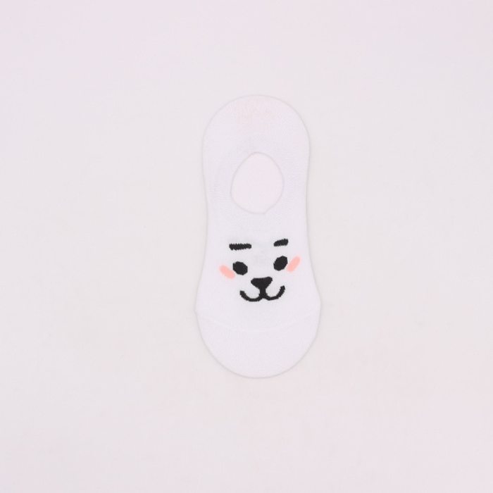 Summer Women's Short Socks Funny Candy Color Cotton TATA COOKY CHIMMY SHOOKY MANG KOYA RJ Korea Funny Cartoon Invisible Socks