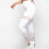 NORMOV New Hotsale Women Gold Print Leggings No Transparent Exercise Fitness Leggings Push Up Workout Female Pants
