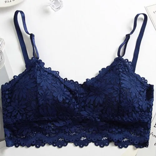 2020 New Arrival Women Push Up Wireless Lace Bra Top Sexy Women One Size Bralette Underwear Lingerie Full Cup Bra