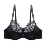 DKERT Plus Size Women Bras Ultrathin Sexy Lace Underwear Brassiere Soft Comfortable Bralette Push Up C D E Cup