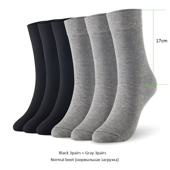 Bamboo socks solid color men socks 6pairs/lot man long boot business socks UK SIZE 7-11 EUR SIZE 40-46