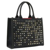 Cool Fashion Canvas Rivet Women Handbag Large capacity Shoulder Bag Black Green Camouflage Bolsas Mujer Lady Tote Shopping Trip