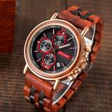 New Wooden Watch Men Top Brand Luxury Chronograph Military Quartz Watches for Man Dropshipping Customized