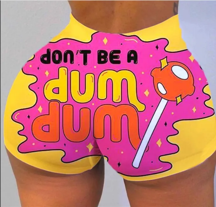2020 Women Shorts Letter Print Shorts Summer Casual High Waist Short Pants Hot Sale Sports Daily Shorts Bottom New