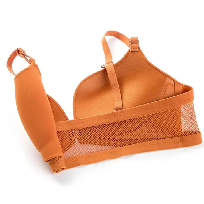 CINOON New Fashion Wireless Front Closure Bras For Women Sexy Lingerie Comfort Push Up Bra Adjusted Seamless Backless Bralette