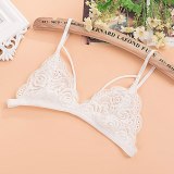 SP&CITY Women Transparent Lace Bra Ladies Sexy Invisible Bra Small Size Bras Fashion Holllow Out Bralette Floral Wire Free Bras