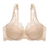 FINETOO Sexy Bra Women Lace Bras B C Cup Floral Brassiere Deep V Underwear Plus Size Bralette Underwire Bra Female Lingerie New