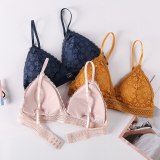 Lace Bra Sexy Women Push Up Lingerie Thin Brassiere Wireless Underwear Sexy Bras For Women French Triangle Bralette