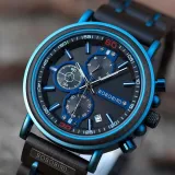 New Wooden Watch Men Top Brand Luxury Chronograph Military Quartz Watches for Man Dropshipping Customized