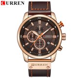 Luxury Brand Men Military Sport Watches Men's Quartz Clock Leather Strap Waterproof Date Wristwatch