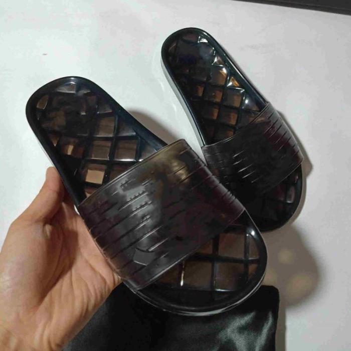 2020 womens clear jelly fashion Flip Flops luxe transparent PVC slides sandals flats designer slippers with box dust bags
