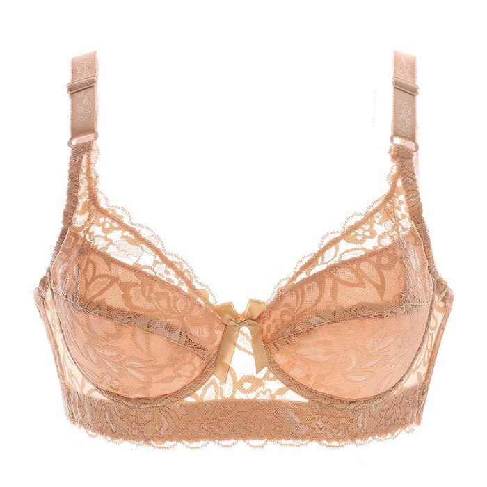 Meizimei Deep V Sexy Lingerie Lace Bras for Women thin Intimate Floral Plus Size Underwire Super Push up bhBrassiere Girl lady