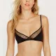 Newest Women Sexy Lingerie Bra Mesh Patchwork Breathable Ladies Bras Brassiere Back Closure Triangle Cup Female Thin Underwear
